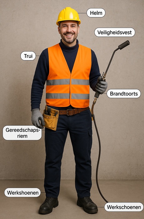 Kosten outfit dakdekker